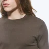 Camiseta de canalé de corte recto y entallado – Dark Mole Camiseta de canalé de corte recto y entallado – Dark Mole