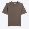 Camiseta de canalé de corte recto y entallado – Dark Mole Camiseta de canalé de corte recto y entallado – Dark Mole