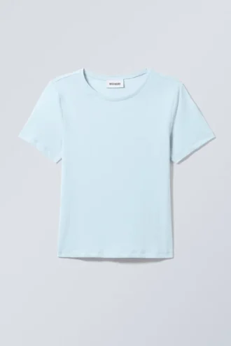 Camiseta de corte ajustado – Azul claro
