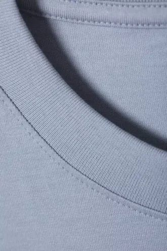 Camiseta de corte clásico – Azul claro empolvado