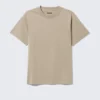 Camiseta de corte clásico – Beige claro Camiseta de corte clásico – Beige claro