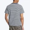 Camiseta de corte clásico – Blanca – Rayas azul marino Camiseta de corte clásico – Blanca – Rayas azul marino