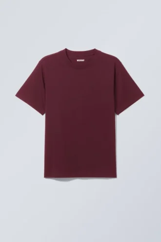 Camiseta de corte clásico – Rojo oscuro