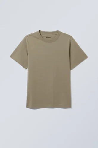 Camiseta de corte clásico – Verde caqui