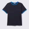 Camiseta de corte estándar – Azul oscuro Camiseta de corte estándar – Azul oscuro