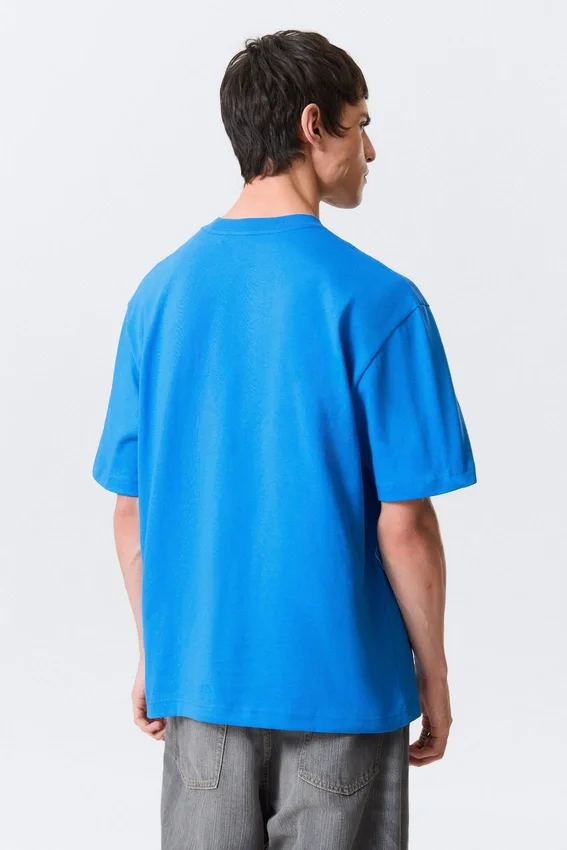 Camiseta de corte holgado – Azul brillante Camiseta de corte holgado – Azul brillante