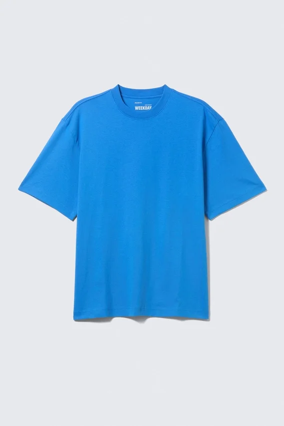 Camiseta de corte holgado – Azul brillante Camiseta de corte holgado – Azul brillante