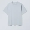 Camiseta de corte holgado – Azul claro empolvado Camiseta de corte holgado – Azul claro empolvado