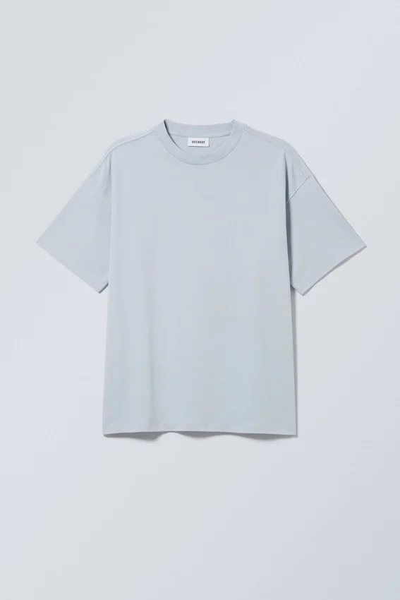 Camiseta de corte holgado – Azul claro empolvado Camiseta de corte holgado – Azul claro empolvado