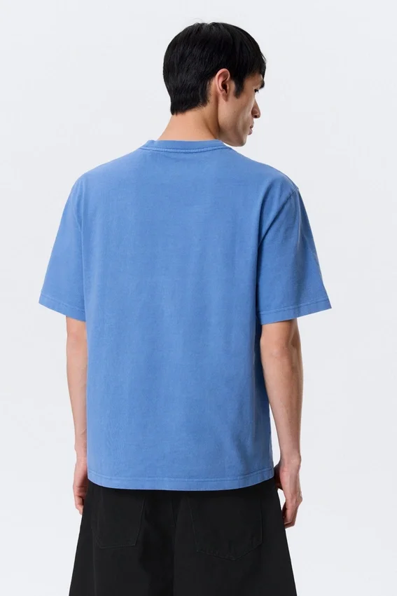 Camiseta de corte holgado – Azul lavado Camiseta de corte holgado – Azul lavado