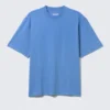 Camiseta de corte holgado – Azul lavado Camiseta de corte holgado – Azul lavado