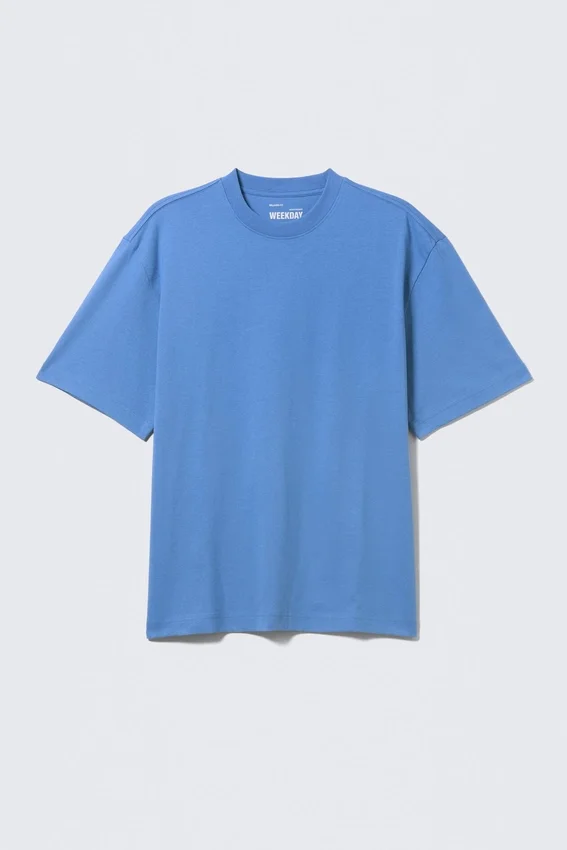 Camiseta de corte holgado – Azul lavado Camiseta de corte holgado – Azul lavado