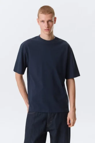 Camiseta de corte holgado – Azul marino oscuro