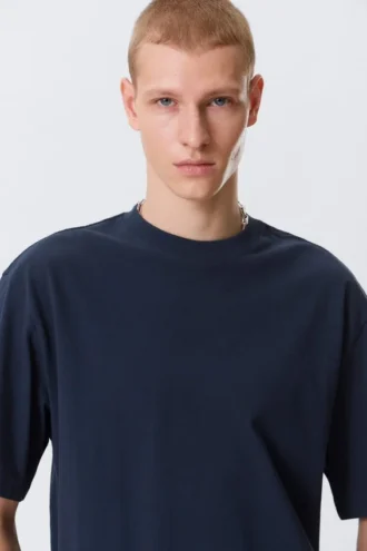 Camiseta de corte holgado – Azul marino oscuro