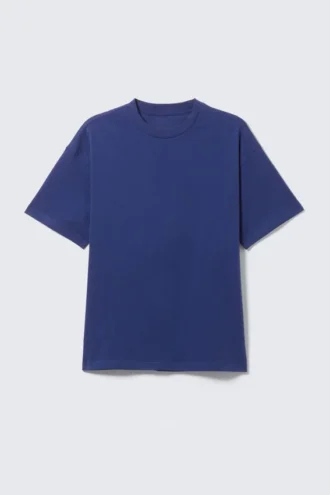 Camiseta de corte holgado – Azul oscuro