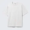 Camiseta de corte holgado – Gris claro jaspeado Camiseta de corte holgado – Gris claro jaspeado