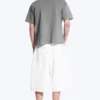 Camiseta de corte holgado – Gris polvoriento Camiseta de corte holgado – Gris polvoriento