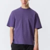 Camiseta de corte holgado – Morada
