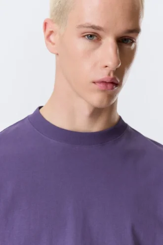 Camiseta de corte holgado – Morada