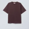 Camiseta de corte holgado – Morado oscuro Camiseta de corte holgado – Morado oscuro