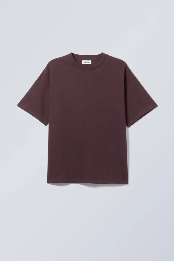 Camiseta de corte holgado – Morado oscuro Camiseta de corte holgado – Morado oscuro