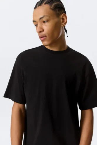 Camiseta de corte holgado – Negro