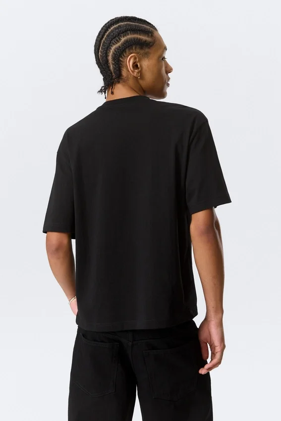 Camiseta de corte holgado – Negro Camiseta de corte holgado – Negro