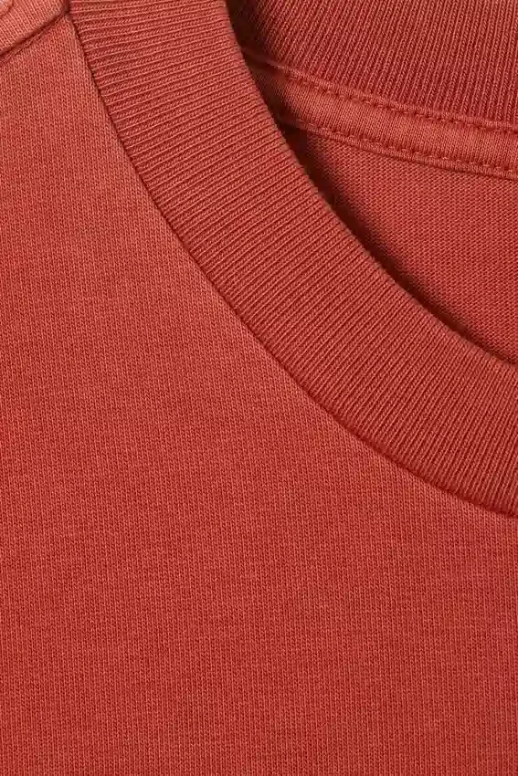 Camiseta de corte holgado – Rojo lavado Camiseta de corte holgado – Rojo lavado