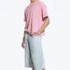 Camiseta de corte holgado – Rosa Camiseta de corte holgado – Rosa