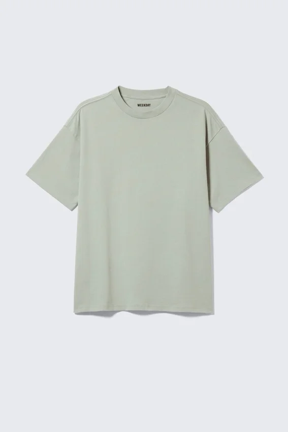 Camiseta de corte holgado – Verde caqui claro Camiseta de corte holgado – Verde caqui claro