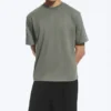 Camiseta de corte holgado – Verde caqui claro apagado