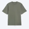 Camiseta de corte holgado – Verde caqui claro apagado