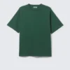 Camiseta de corte holgado – Verde oscuro