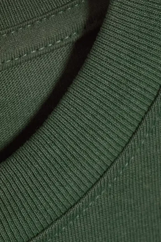 Camiseta de corte holgado – Verde oscuro Camiseta de corte holgado – Verde oscuro