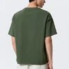 Camiseta de corte holgado – Verde oscuro lavado Camiseta de corte holgado – Verde oscuro lavado