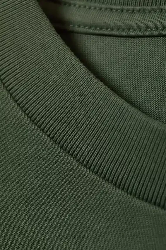 Camiseta de corte holgado – Verde oscuro lavado Camiseta de corte holgado – Verde oscuro lavado