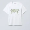 Camiseta de corte recto con estampados – Blanca – Blades of Metal Camiseta de corte recto con estampados – Blanca – Blades of Metal