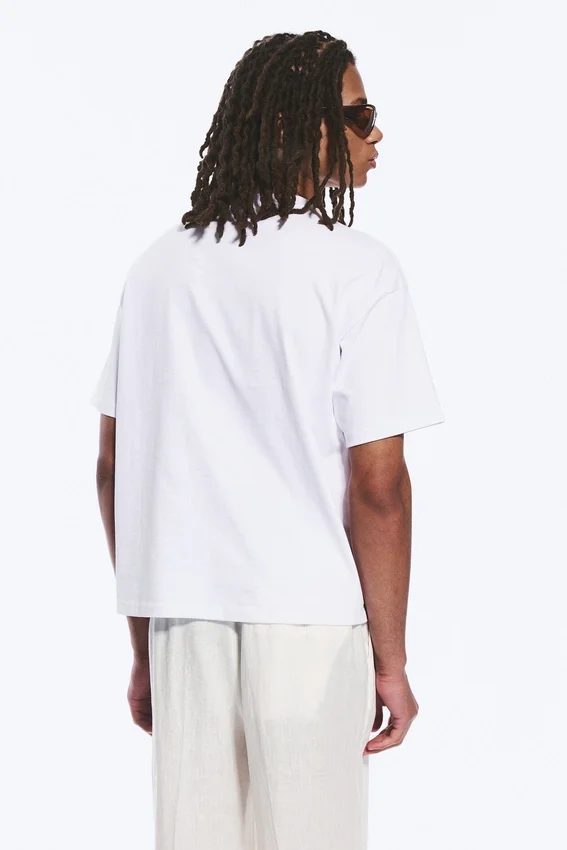 Camiseta de corte recto con estampados – Blanca – Total Chaos Camiseta de corte recto con estampados – Blanca – Total Chaos