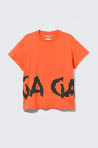 Camiseta de manga corta de Lady Gaga – Naranja