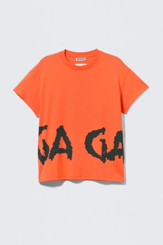 Camiseta de manga corta de Lady Gaga – Naranja Camiseta de manga corta de Lady Gaga – Naranja