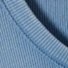 Camiseta de manga larga acanalada – Azul lavado Camiseta de manga larga acanalada – Azul lavado
