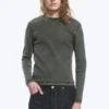 Camiseta de manga larga acanalada – Verde oscuro Camiseta de manga larga acanalada – Verde oscuro