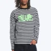 Camiseta de manga larga con estampados gráficos y corte holgado – Rayas blancas y negras – Dreams Camiseta de manga larga con estampados gráficos y corte holgado – Rayas blancas y negras – Dreams