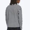 Camiseta de manga larga con estampados gráficos y corte holgado – Rayas blancas y negras – Dreams Camiseta de manga larga con estampados gráficos y corte holgado – Rayas blancas y negras – Dreams