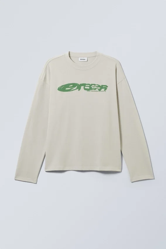 Camiseta de manga larga con estampados gráficos y corte recto – Erazer Dusty Mole Camiseta de manga larga con estampados gráficos y corte recto – Erazer Dusty Mole