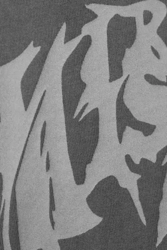 Camiseta de manga larga con estampados gráficos y corte recto – Gris lavado – Virtual Mission Camiseta de manga larga con estampados gráficos y corte recto – Gris lavado – Virtual Mission