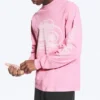 Camiseta de manga larga con estampados relajados – Rosa – Logotipos Camiseta de manga larga con estampados relajados – Rosa – Logotipos