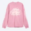Camiseta de manga larga con estampados relajados – Rosa – Logotipos Camiseta de manga larga con estampados relajados – Rosa – Logotipos