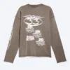 Camiseta de manga larga con estampados y corte holgado – Dark Mole – Mezcla de logotipos Camiseta de manga larga con estampados y corte holgado – Dark Mole – Mezcla de logotipos