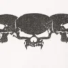 Camiseta de manga larga con estampados y corte recto – Blanca – Calavera y llamas Camiseta de manga larga con estampados y corte recto – Blanca – Calavera y llamas
